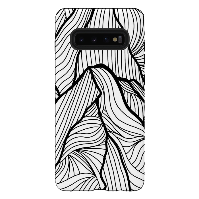Galaxy S10 plus StrongFit Mountains of lines by Steve Wade (Swade)