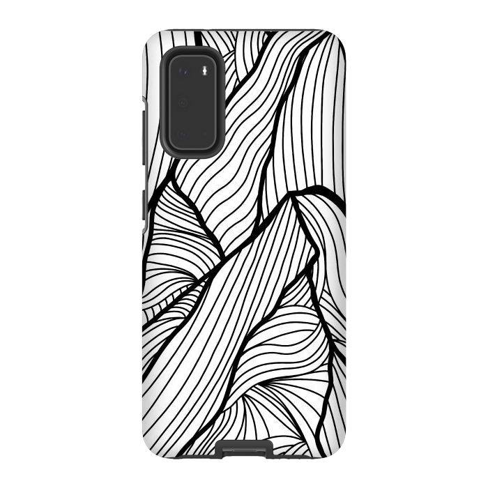 Galaxy S20 StrongFit Mountains of lines by Steve Wade (Swade)
