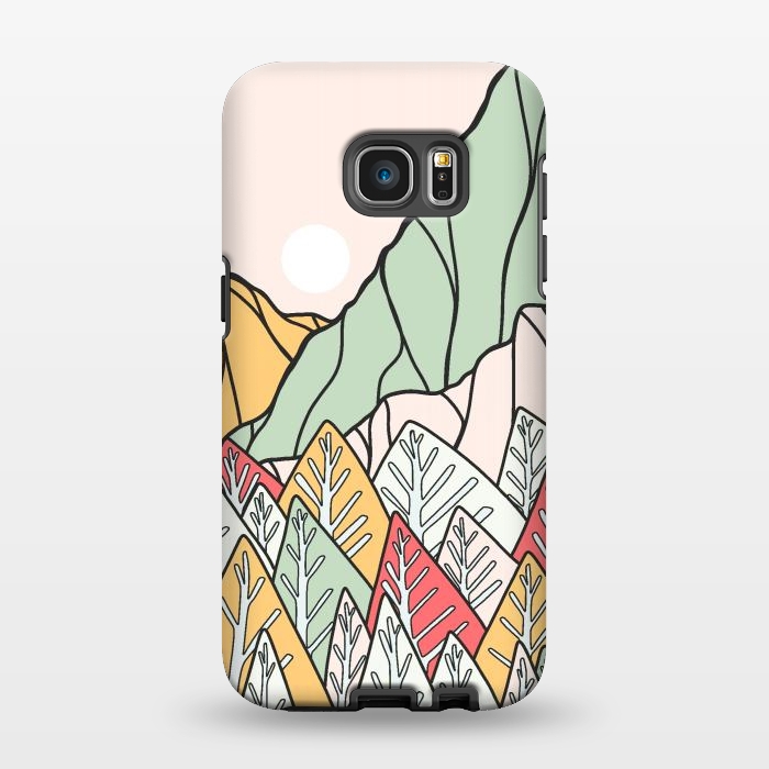 Galaxy S7 EDGE StrongFit Autumnal forest mountains by Steve Wade (Swade)