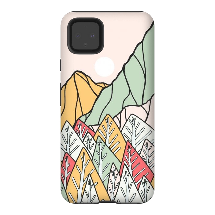 Pixel 4XL StrongFit Autumnal forest mountains by Steve Wade (Swade)