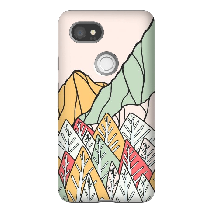 Pixel 2XL StrongFit Autumnal forest mountains by Steve Wade (Swade)