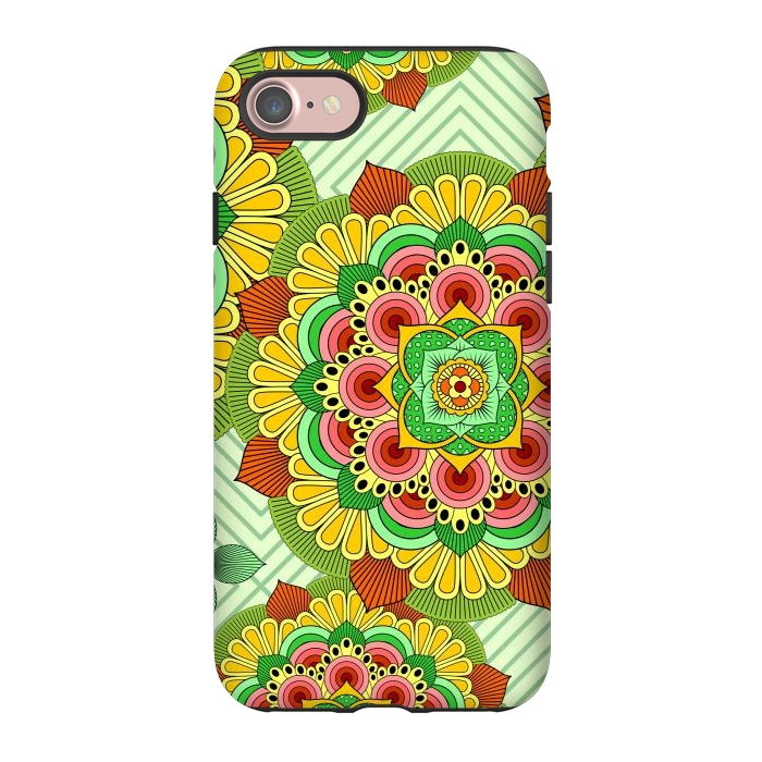iPhone 7 StrongFit Mandala African Zen Floral Ethnic Art Textile by ArtsCase