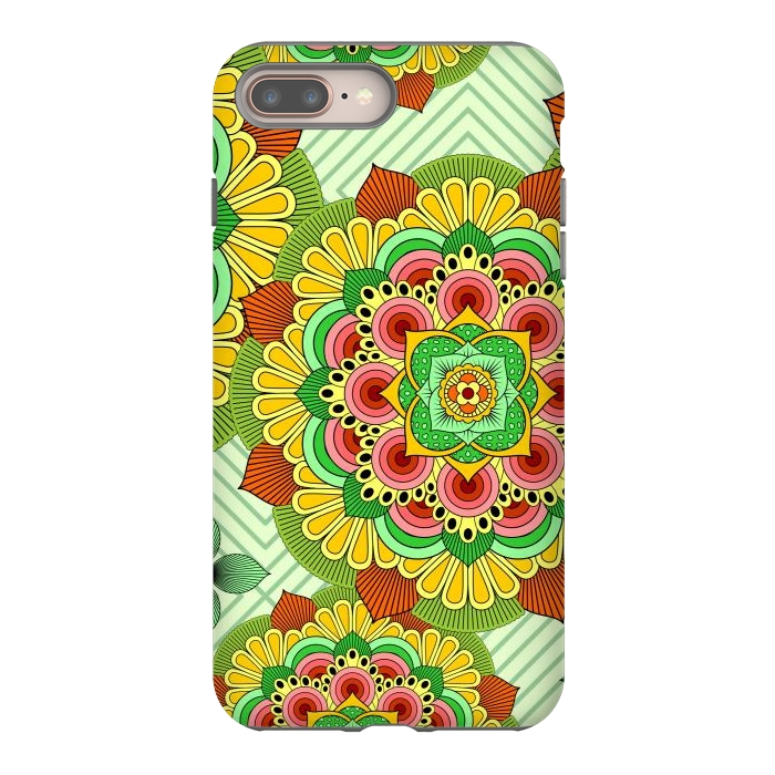 iPhone 7 plus StrongFit Mandala African Zen Floral Ethnic Art Textile by ArtsCase