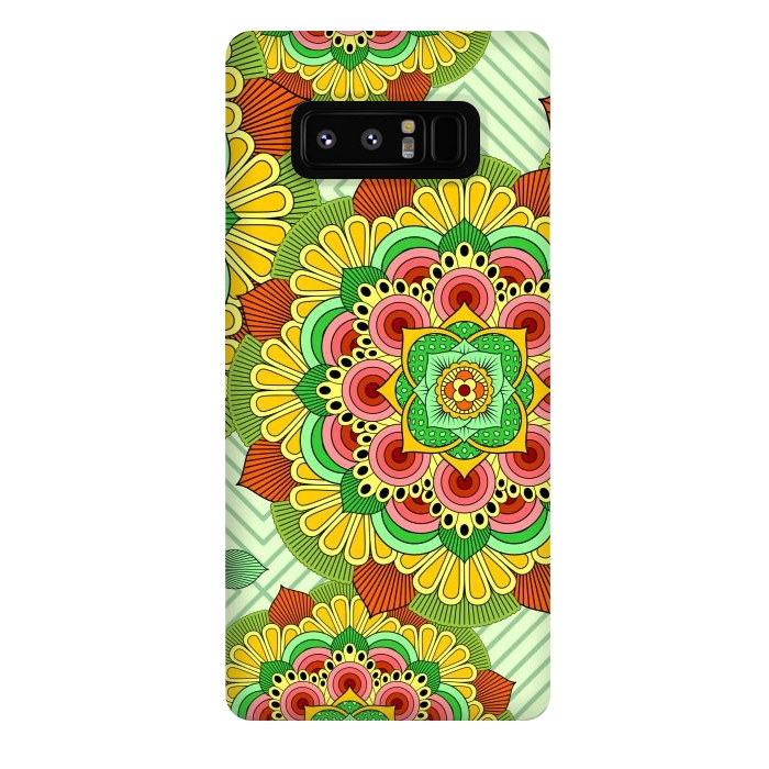 Galaxy Note 8 StrongFit Mandala African Zen Floral Ethnic Art Textile by ArtsCase