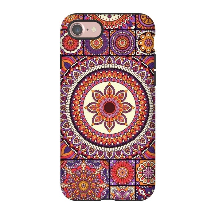 iPhone 7 StrongFit Mandala Pattern Design with Period Decorative Elements by ArtsCase