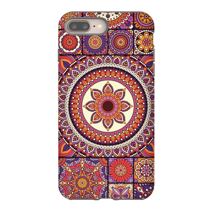 iPhone 7 plus StrongFit Mandala Pattern Design with Period Decorative Elements by ArtsCase