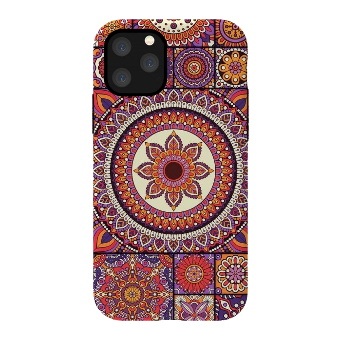 iPhone 11 Pro StrongFit Mandala Pattern Design with Period Decorative Elements by ArtsCase