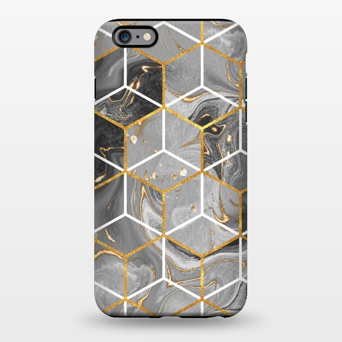 iPhone 6/6s plus StrongFit Marble Hexagon by ArtsCase