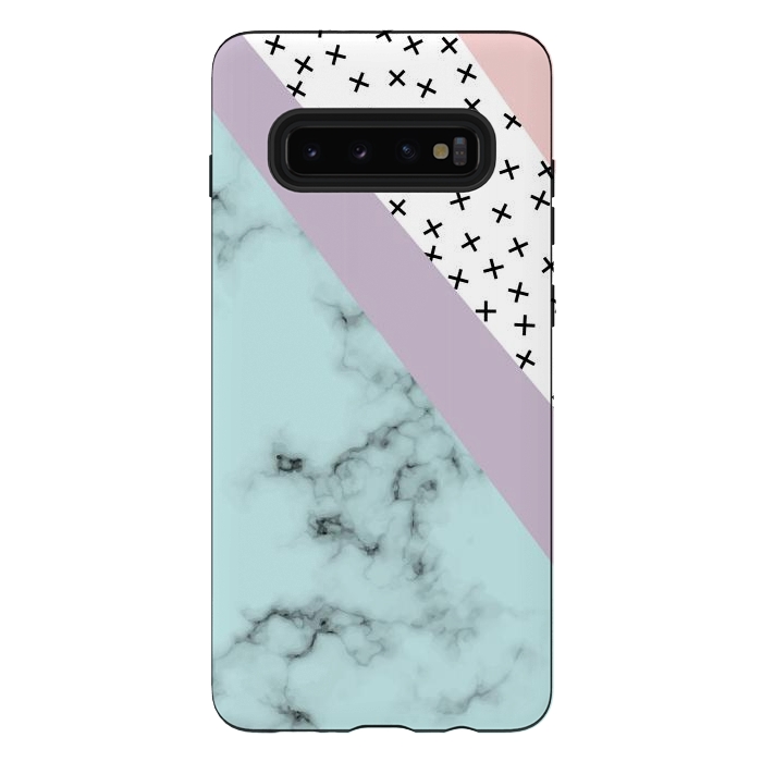 Galaxy S10 plus StrongFit Minimum Creative Marble by ArtsCase