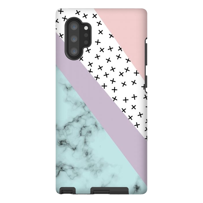 Galaxy Note 10 plus StrongFit Minimum Creative Marble by ArtsCase