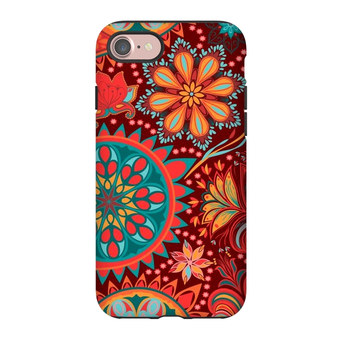 iPhone 7 StrongFit Paisley Vintage Floral Motif Ethnic Seamless Background by ArtsCase