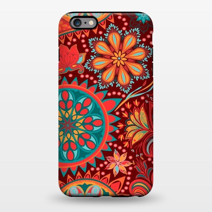 iPhone 6/6s plus StrongFit Paisley Vintage Floral Motif Ethnic Seamless Background by ArtsCase
