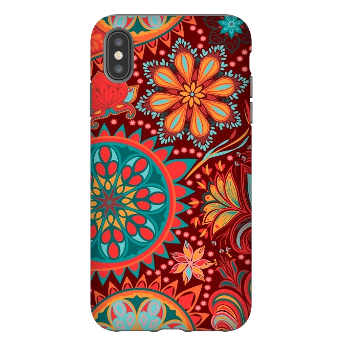 iPhone Xs Max StrongFit Paisley Vintage Floral Motif Ethnic Seamless Background by ArtsCase