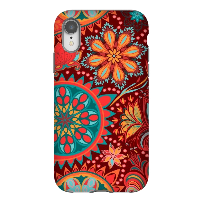 iPhone Xr StrongFit Paisley Vintage Floral Motif Ethnic Seamless Background by ArtsCase