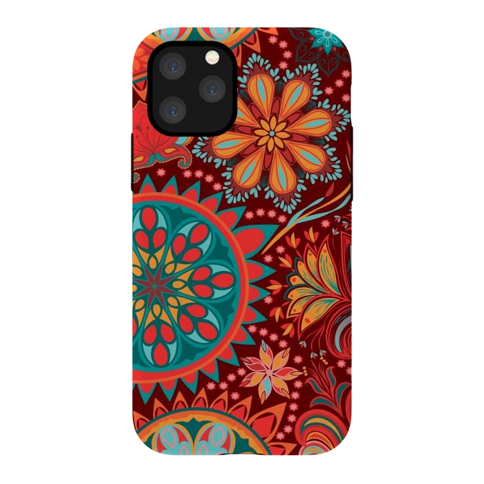 iPhone 11 Pro StrongFit Paisley Vintage Floral Motif Ethnic Seamless Background by ArtsCase
