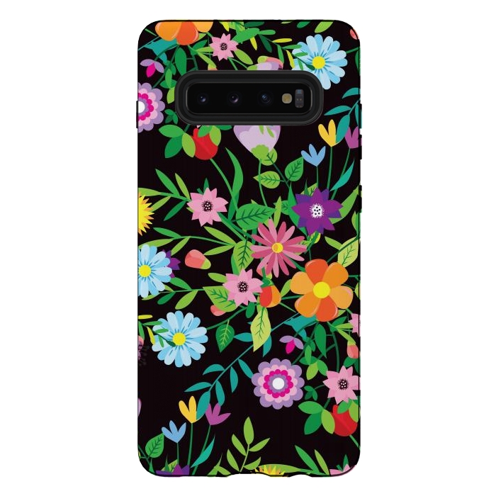 Galaxy S10 plus StrongFit Patterns Doodle Spring XI by ArtsCase