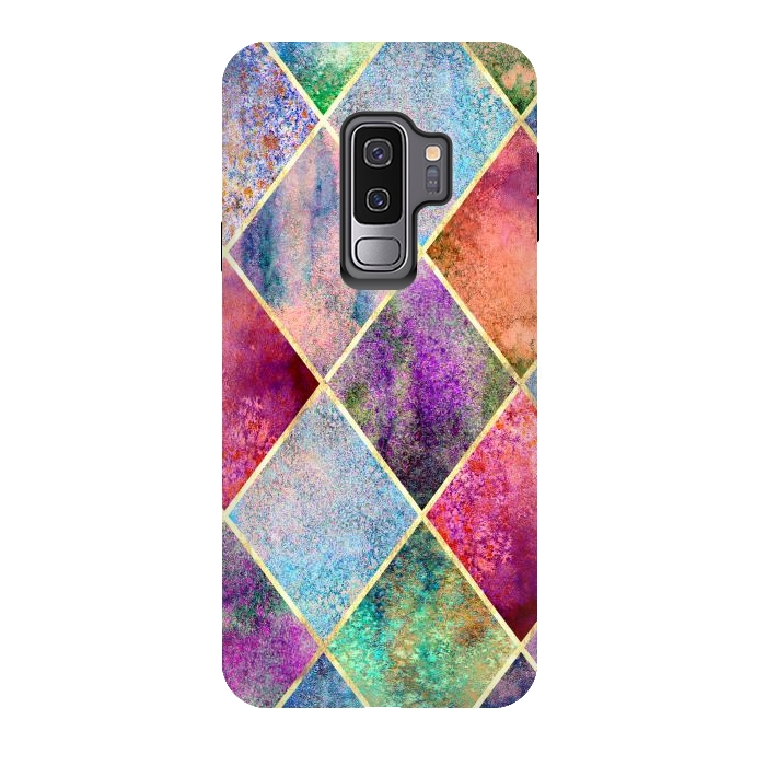 Galaxy S9 plus StrongFit Plancha Geométrica Abstracta by ArtsCase