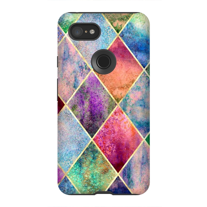 Pixel 3XL StrongFit Plancha Geométrica Abstracta by ArtsCase