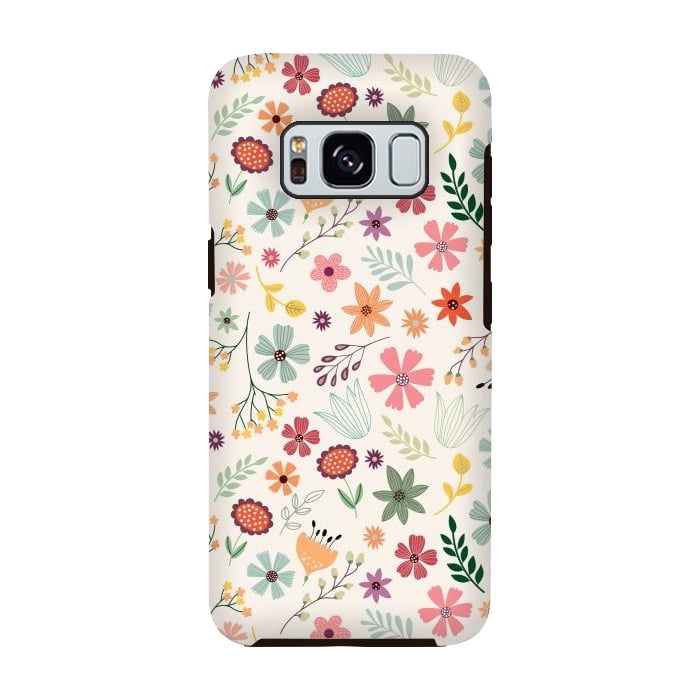 Galaxy S8 StrongFit Pretty Flowers Pattern Design XIII by ArtsCase