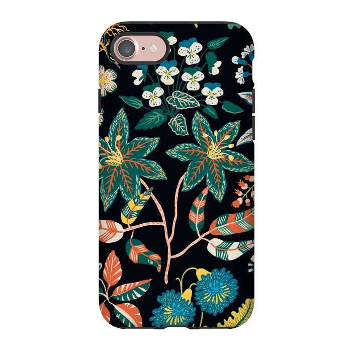 iPhone 7 StrongFit Randomly Scattered Botanical Motifs by ArtsCase