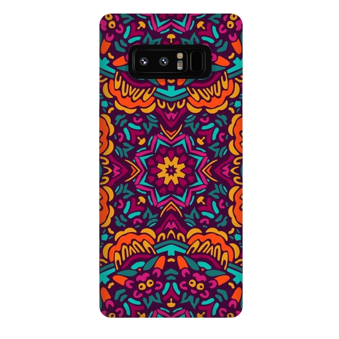 Galaxy Note 8 StrongFit Tiled Floral Doodle Design by ArtsCase