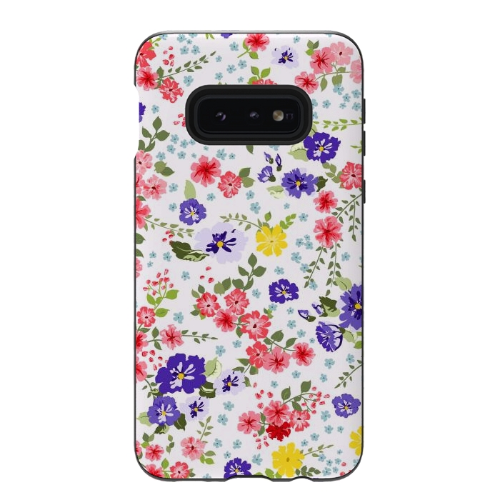Galaxy S10e StrongFit Simple Cute Pattern in Small-Scale Flowers by ArtsCase