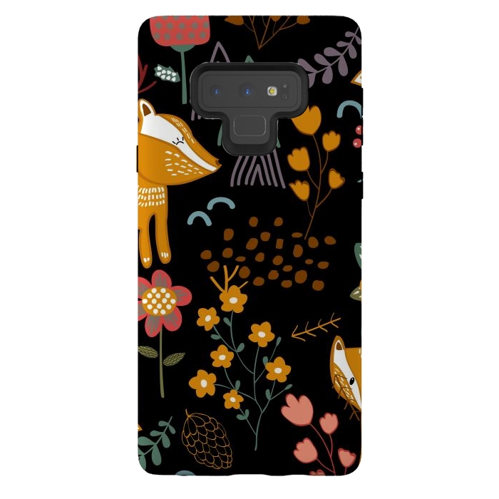 Galaxy Note 9 StrongFit Summer Forest Seamless Pattern Background by ArtsCase