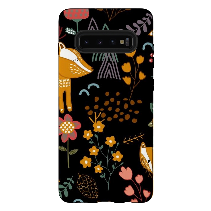 Galaxy S10 plus StrongFit Summer Forest Seamless Pattern Background by ArtsCase
