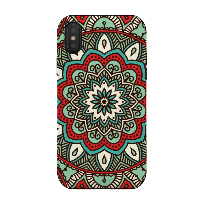 iPhone Xs / X StrongFit Vintage Decorative Elements  with Mandalas by ArtsCase