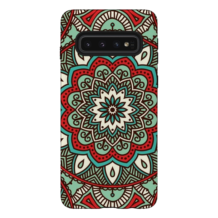 Galaxy S10 StrongFit Vintage Decorative Elements  with Mandalas by ArtsCase