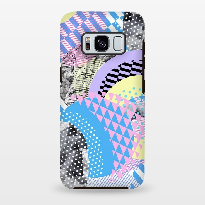 Galaxy S8 plus StrongFit Multicoloured playful pop-art collage by Oana 