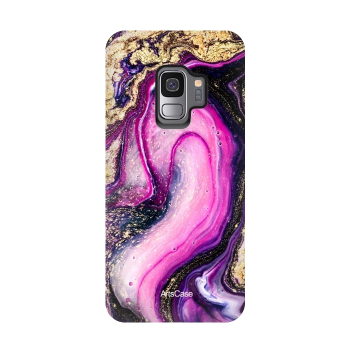 Galaxy S9 StrongFit Violet Marble Design Pattern by ArtsCase