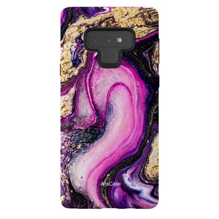 Galaxy Note 9 StrongFit Violet Marble Design Pattern by ArtsCase