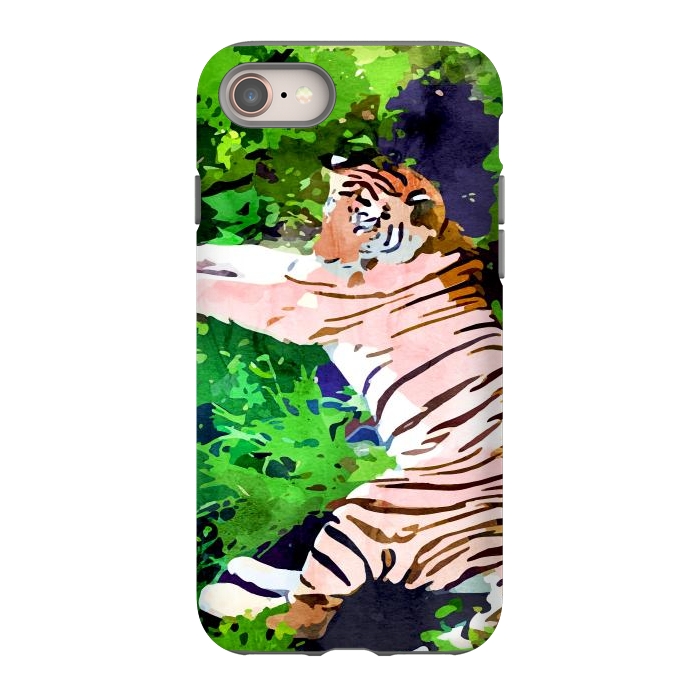 iPhone SE StrongFit Blush Tiger by Uma Prabhakar Gokhale