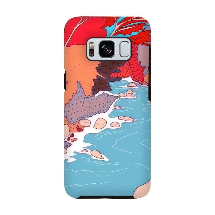 Galaxy S8 StrongFit An autumn river stream by Steve Wade (Swade)