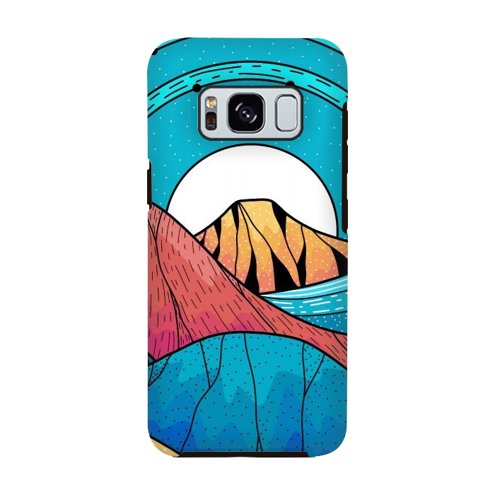 Galaxy S8 StrongFit Blue sea hills by Steve Wade (Swade)