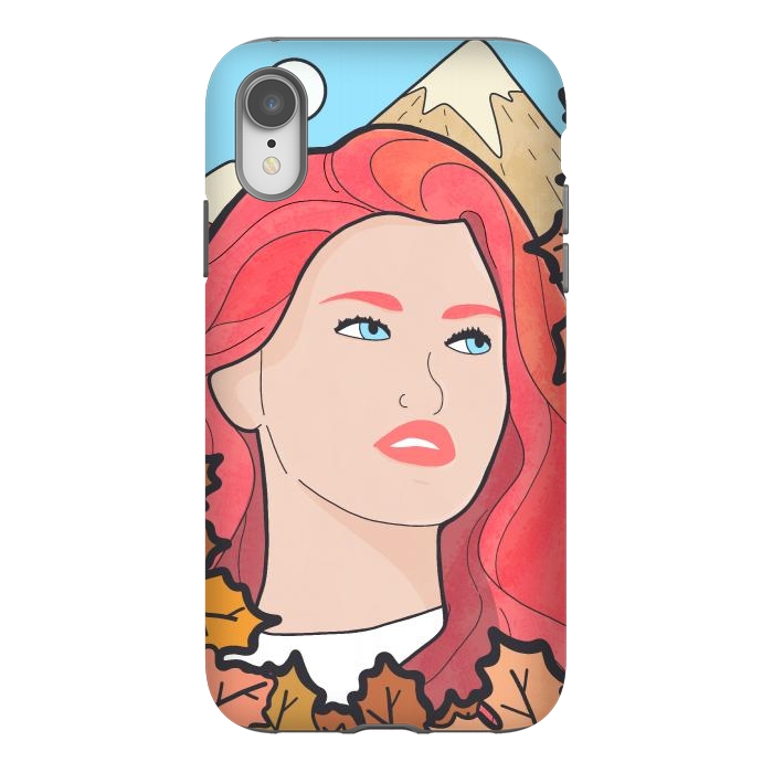 iPhone Xr StrongFit The autumn girl by Steve Wade (Swade)