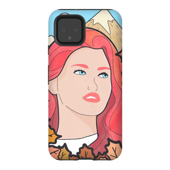 Pixel 4 StrongFit The autumn girl by Steve Wade (Swade)