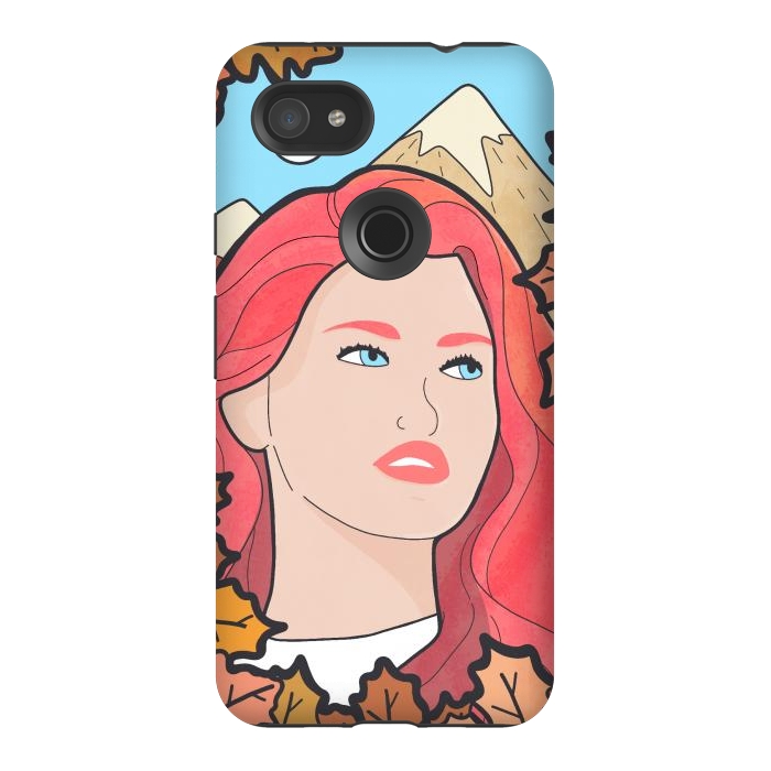 Pixel 3AXL StrongFit The autumn girl by Steve Wade (Swade)