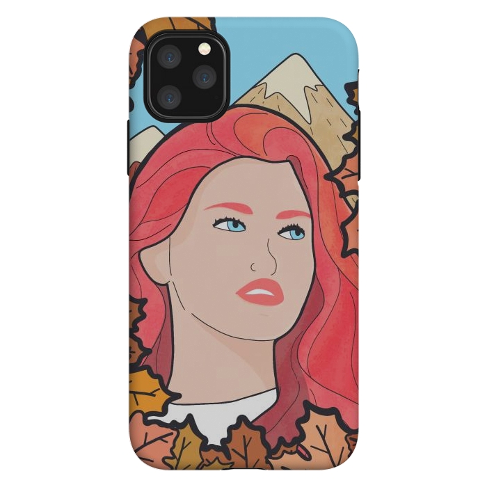 iPhone 11 Pro Max StrongFit The autumn girl by Steve Wade (Swade)
