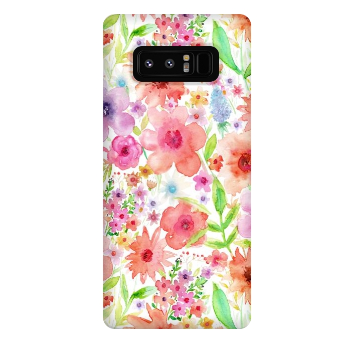 Galaxy Note 8 StrongFit Spring flowers by Julia Grifol