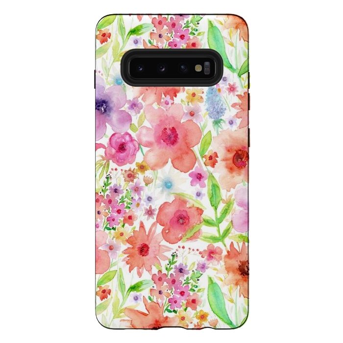 Galaxy S10 plus StrongFit Spring flowers by Julia Grifol