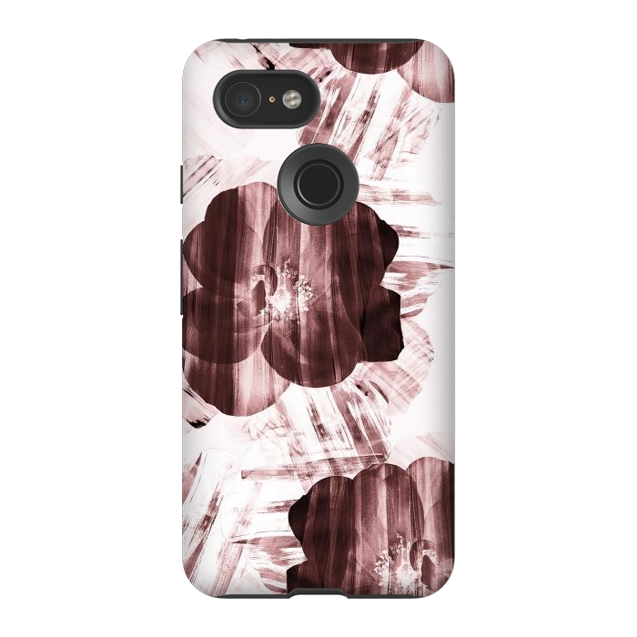 Pixel 3 StrongFit Brushed dark pink rose petals by Oana 