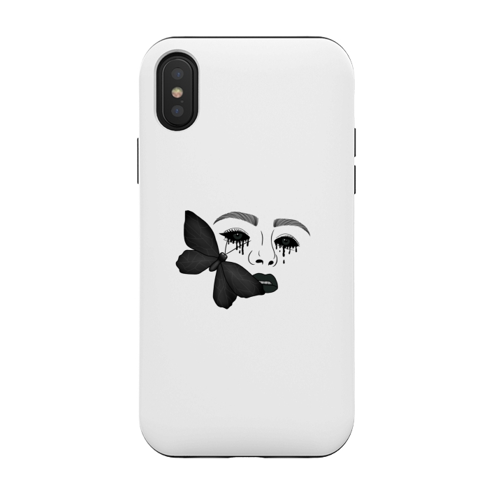 iPhone Xs / X StrongFit Black tears by Jms