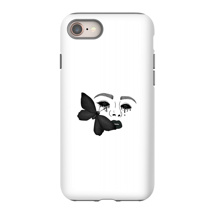 iPhone 8 StrongFit Black tears by Jms