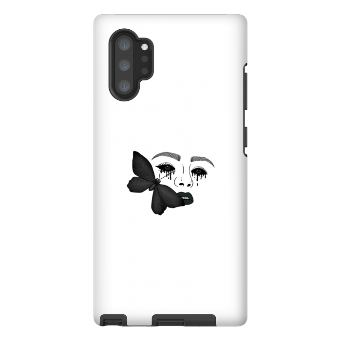 Galaxy Note 10 plus StrongFit Black tears by Jms