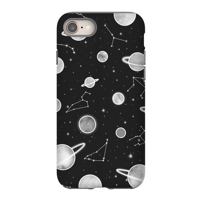 iPhone SE StrongFit Aesthetic black&white space by Jms