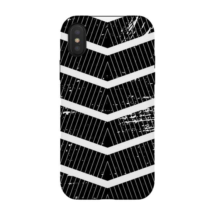 iPhone Xs / X StrongFit Chevron Stripes by TMSarts
