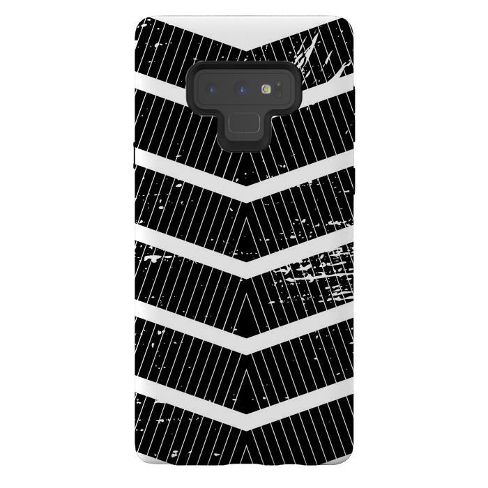 Galaxy Note 9 StrongFit Chevron Stripes by TMSarts