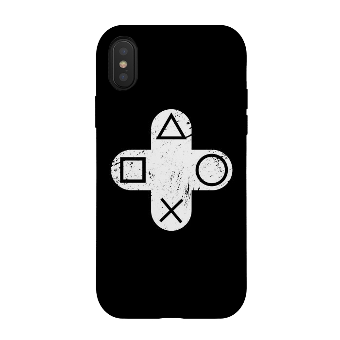 iPhone Xs / X StrongFit Playstation Button by TMSarts